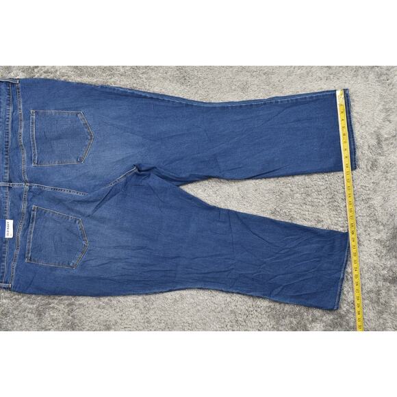 NEW Old Navy Plus Size 30 Bootcut Jeans Blue NWT Mid rise Kicker Boot Cut - Picture 5 of 9